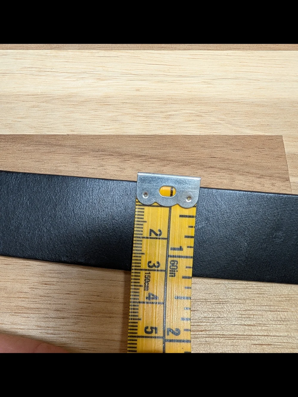 Express Genuine Leather Black Belt Size S Made in Italy Silver Oval Buckle